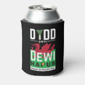 Dydd Garreyl Dewi Hapus Happy St Davids Day 7 Blikjeskoeler (Blikje Achterkant)