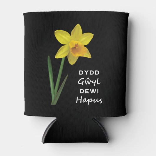 Dydd Garreyl Dewi Hapus Happy St David's Day Blikjeskoeler (Voorkant)