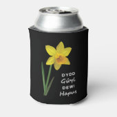 Dydd Garreyl Dewi Hapus Happy St David's Day Blikjeskoeler (Blikje Achterkant)