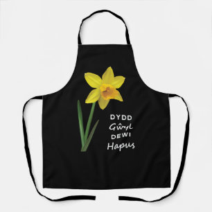 Dydd Garreyl Dewi Hapus Happy St David's Day Schort