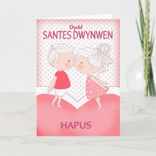 Dydd Santes Swynwen Hapus, Gelukkige St. Dwynwen Kaart