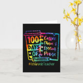 Dye 100 dagen koffie en chaos 1e klas leraar kaart (Gele Bloem)