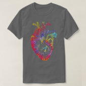 Dye Anatomical Heart Valentijnsdag Anatomy Lov T-shirt (Design voorkant)