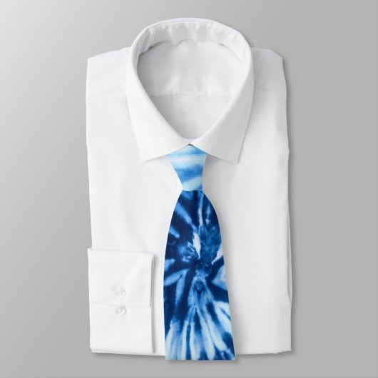 dye blauw patroon stropdas (Gebonden)