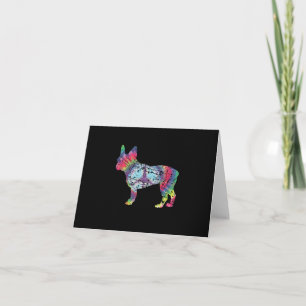 dye franse bulldog cadeau voor hondenliefhebbers kaart