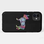 Dye French Bulldog Silhouette Gift for Hondenliefh Case-Mate iPhone Case (Achterkant (horizontaal))