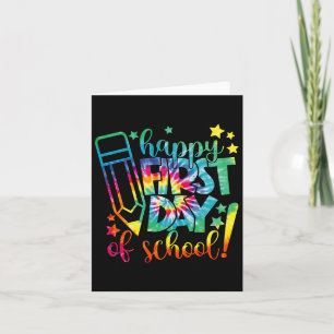 Dye Happy eerste schooldag Terug naar school Teach Kaart