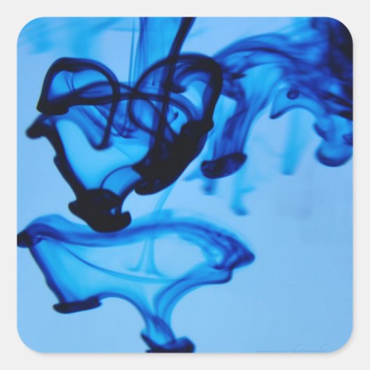 Dye Heart Vierkante Sticker (Voorkant)