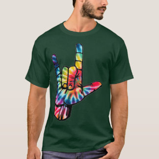 dye ILY hand T-shirt