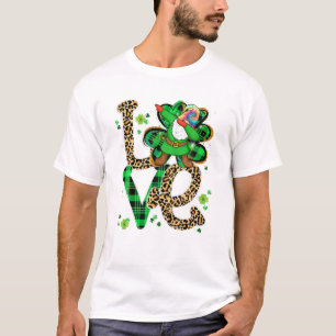 Dye Leopard LOVE Dabbing Gnome T-shirt