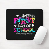 Dye Paraprofessional Happy First Day of School ple Muismat (Met muis)