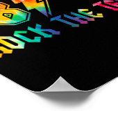 Dye Rock Het Test Testdag Examen Voor Leraar Stu Poster (Hoek)