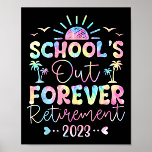 Dye School is uit voor eeuwig pensioen leraar met  Poster