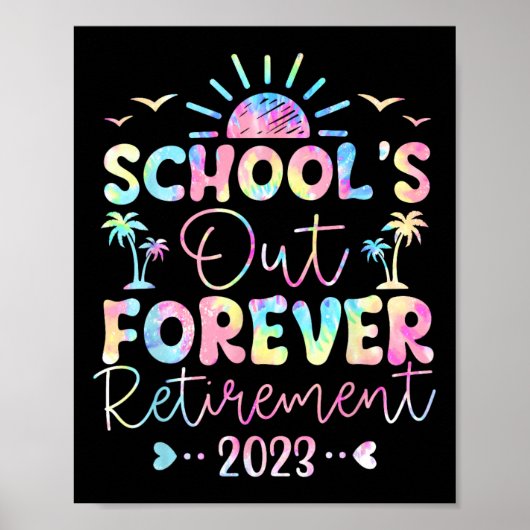 Dye School is uit voor eeuwig pensioen leraar met  Poster (Voorkant)