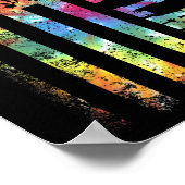 Dye US vlag lunch dame terug naar school Poster (Hoek)