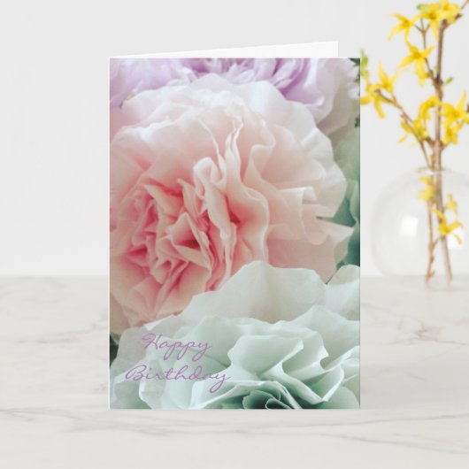 Dyed Coffee Filter Flowers Birthday Kaart (Gele Bloem)