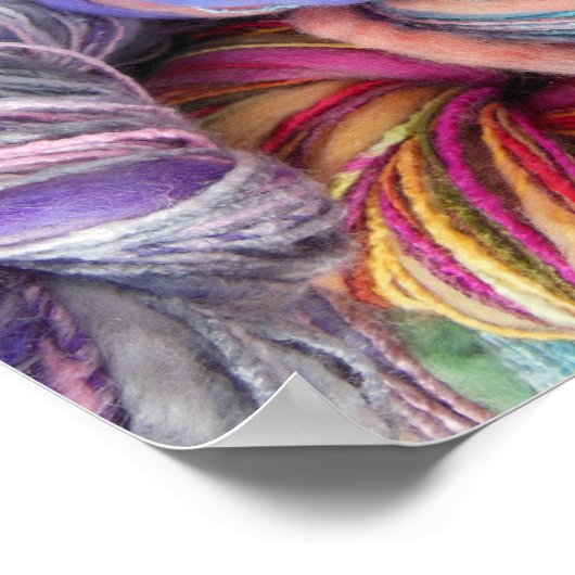 Dyed Knitting Yarn Poster (Hoek)