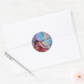 Dyed Knitting Yarn Ronde Sticker (Envelop)