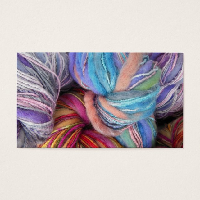 Dyed Knitting Yarn Visitekaartjes (Voorkant)