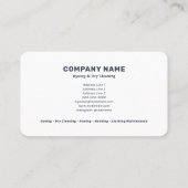 Dyeing & Dry Cleaning Visitekaartje (Achterkant)