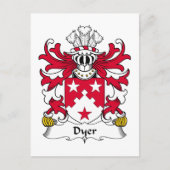 Dyer Family Crest Briefkaart (Voorkant)