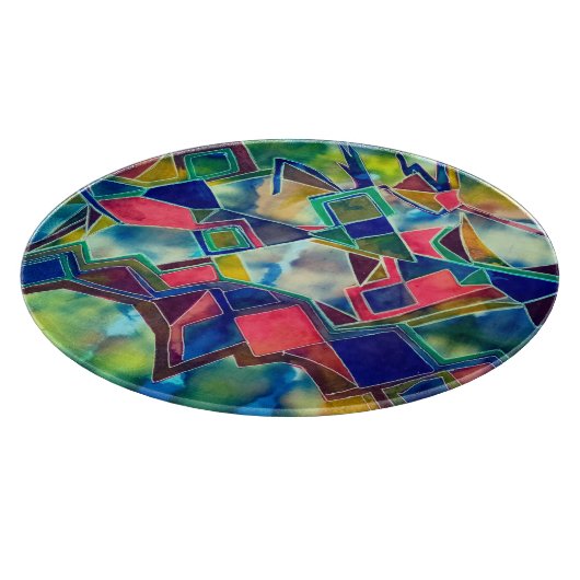 Dyes pattern snijplank (Hoek)