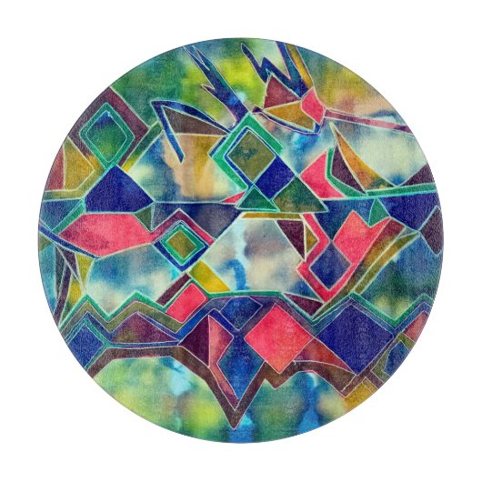 Dyes pattern snijplank (Voorkant)