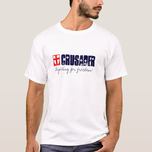 dyetqxzyi5jy_FF0000_1920, Crusader, Fighting for.. T-shirt (Voorkant)