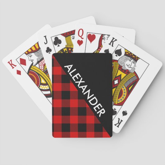 DYI BG, Black Buffalo Pset 2 Bold Triangles Diag Speelkaarten (Achterkant)