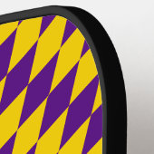 DYI-kleuren, Mardi Gras Emerald Paars Gold SV Pickleball Paddle (Links Detail)