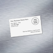 DYI Logo Magnetische Visitekaartjes Sjabloon Magnetisch Visitekaartje (Voorbeeld)