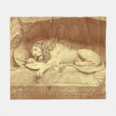 Dying Lion of Luzern - Löwendenkmal Fleece Deken (Voorkant (Horizontaal))
