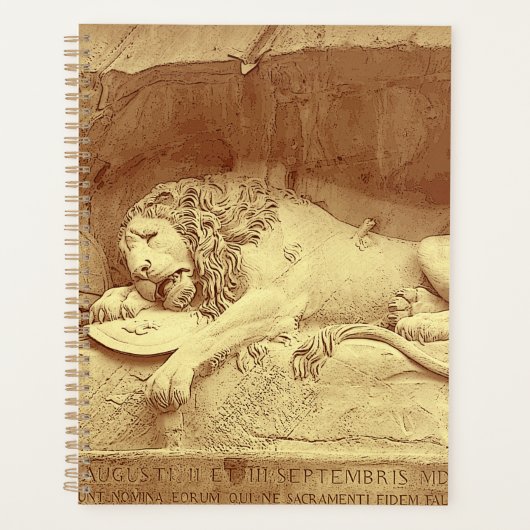 Dying Lion of Luzern - Löwendenkmal Planner (Voorkant)