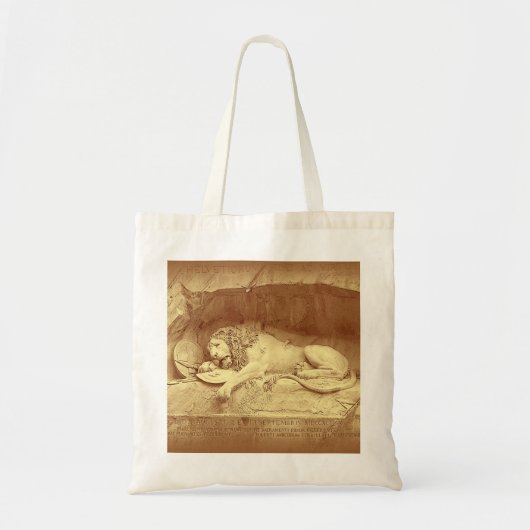 Dying Lion of Luzern - Löwendenkmal Tote Bag (Voorkant)