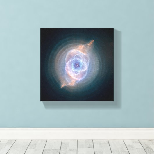 Dying Star: Kat's Eye Nebula Canvas Afdruk (Insitu (Houten vloer))