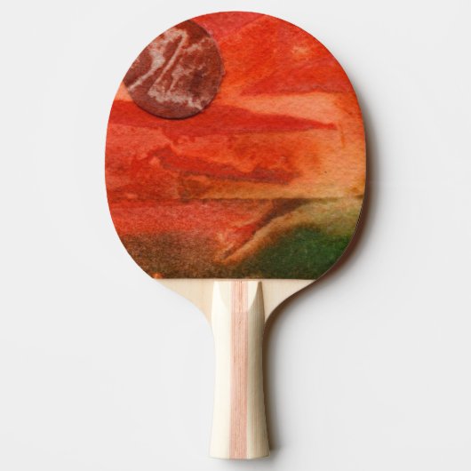 "Dying Sun #3" Ping Pong Paddle Tafeltennisbatje (Achterkant)