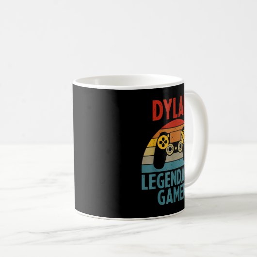 DYLAN Gift Name Persoonlijk Funny Gaming Geek Bir Koffiemok (Voorkant rechts)