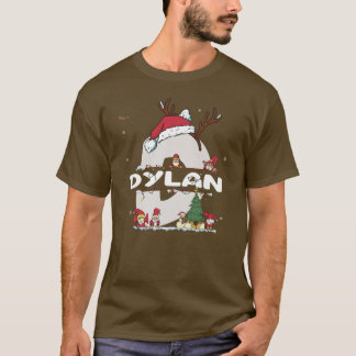 Dylan Kerstmis met Dylan Name voor grappige kerstm T-shirt