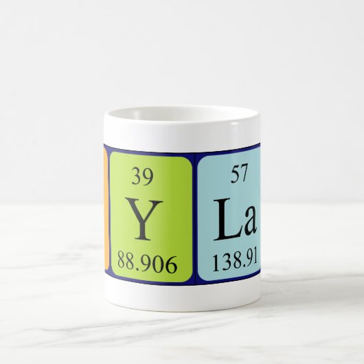 Dylan periodieke lijstnaam mok (Center)