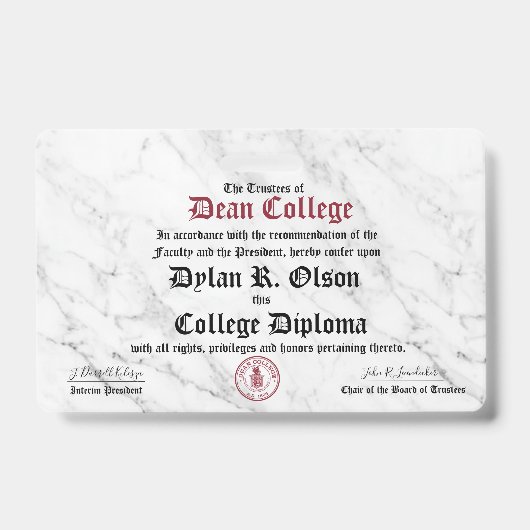 Dylan R. Olson Badge (Voorzijde)