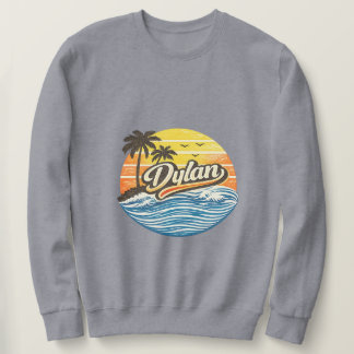 Dylan Retro Sunset Naamontwerp Trui
