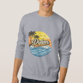 Dylan Retro Sunset Naamontwerp Trui (Voorkant)