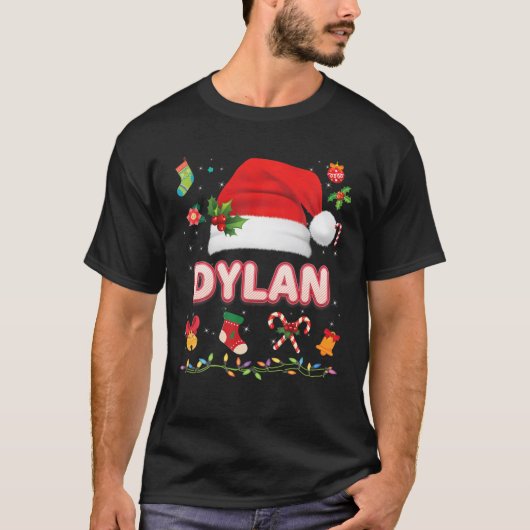 Dylan Santa Claus Pet Family Merry Kerstmis T-shirt (Voorkant)