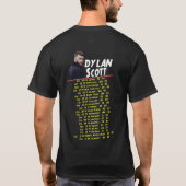 DYLAN SCOTT TOUR 2018 - 2019 T-SHIRT (Achterkant)