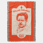 Dylan Thomas Welsh Poet Deken (Voorkant Verticaal)