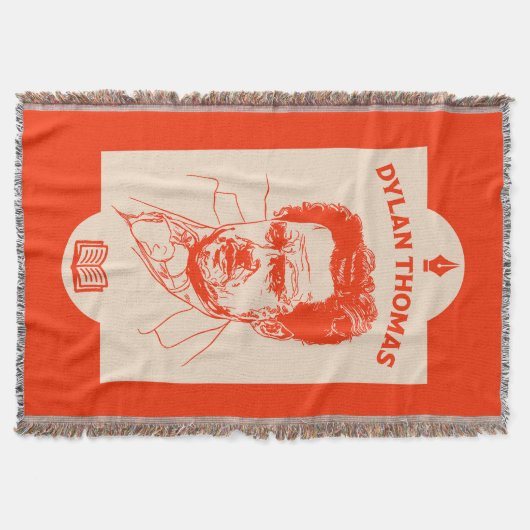 Dylan Thomas Welsh Poet Deken (Voorkant)