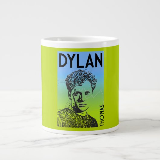 Dylan Thomas Welsh Poet Grote Koffiekop (Voorkant)
