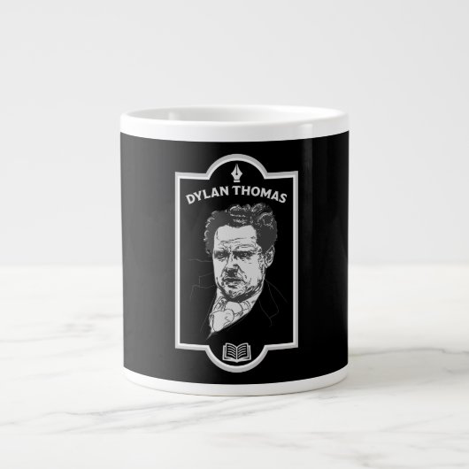 Dylan Thomas Welsh Poet Grote Koffiekop (Voorkant)