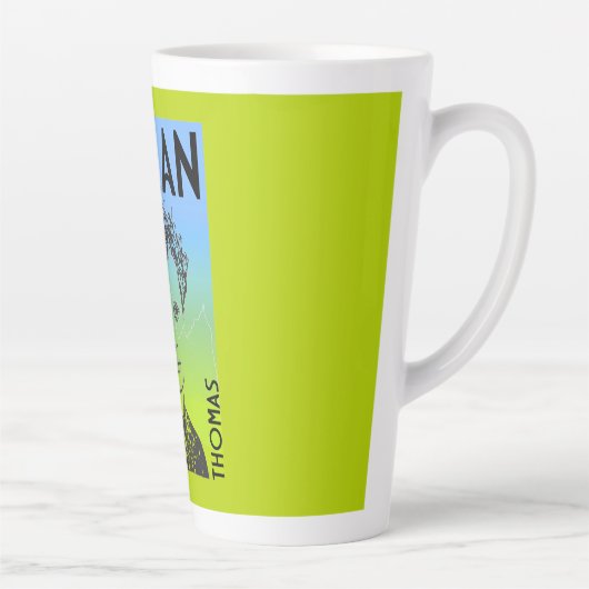 Dylan Thomas Welsh Poet Latte Mok (Rechts)