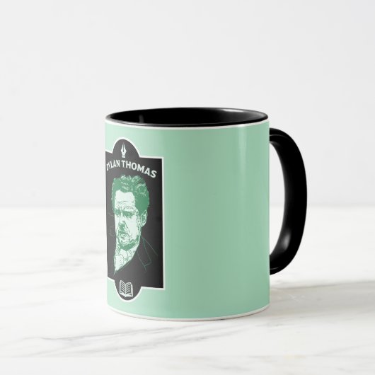 Dylan Thomas Welsh Poet Mok (Voorkant rechts)